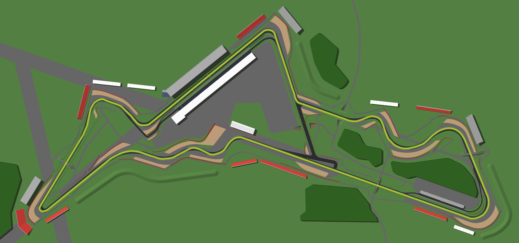 GP International Circuit Layout map