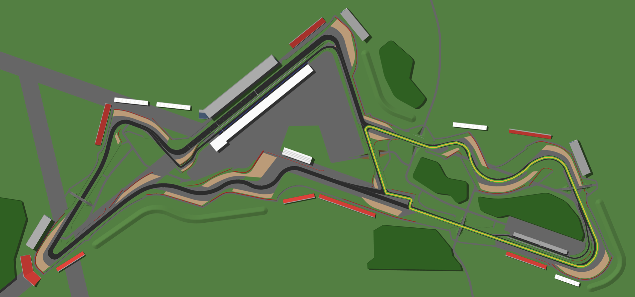 Indy Circuit Layout map